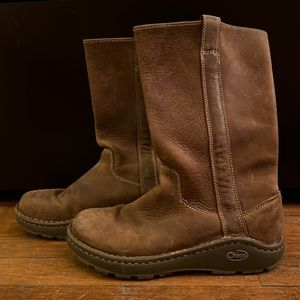 Chaco Credence Tall leather boots Size 7 Sienna
